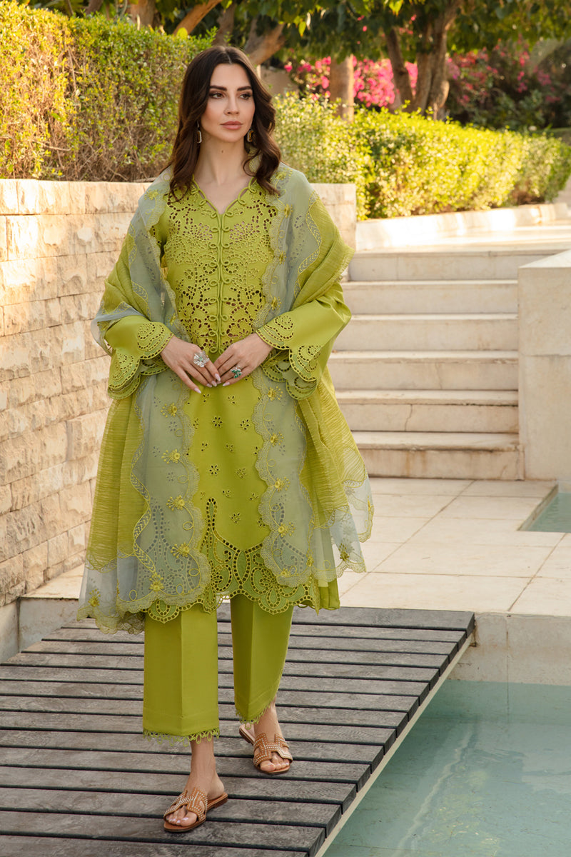 RR-2780-3 Piece - Unstitched Chicken Kari Embroidered Suit