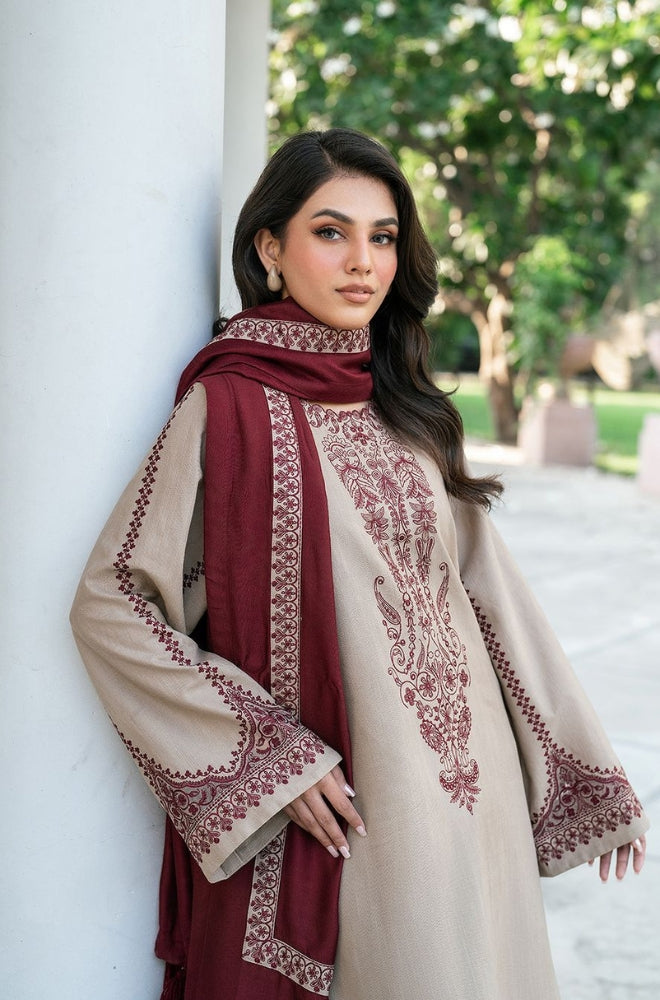 KD-910-3 Piece - Unstitched Fully Embroidered LawnFabric