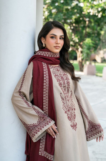 KD-910-3 Piece - Unstitched Fully Embroidered LawnFabric