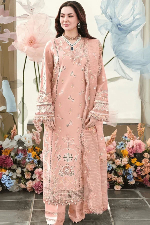 QL 2770-3 Piece - Unstitched Fully Embroidered Lawn Fabric