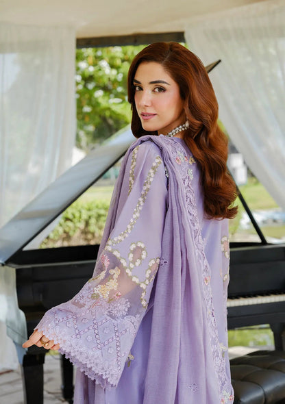 EL 2715-3 Piece - Unstitched Fully Embroidered Lawn Fabric