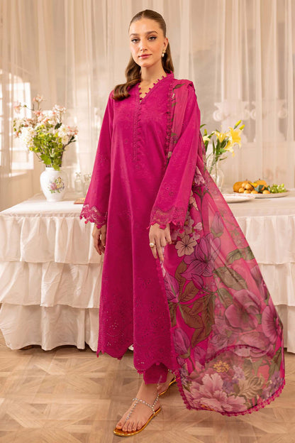 FR 2725-3 Piece - Unstitched Embroidered Lawn Fabric