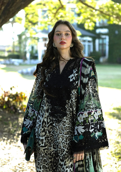 EL 204-3 Piece - Unstitched Printed Lawn Fabric