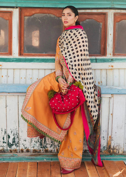 3 Piece - Unstitched Fully Embroidered Dhanak Fabric