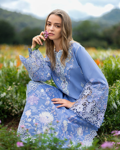 MS 2795-3 Piece - Unstitched Embroidered Lawn Fabric