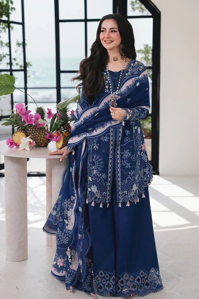 QL-2815-3 Piece - Unstitched Embroidered Lawn Fabric