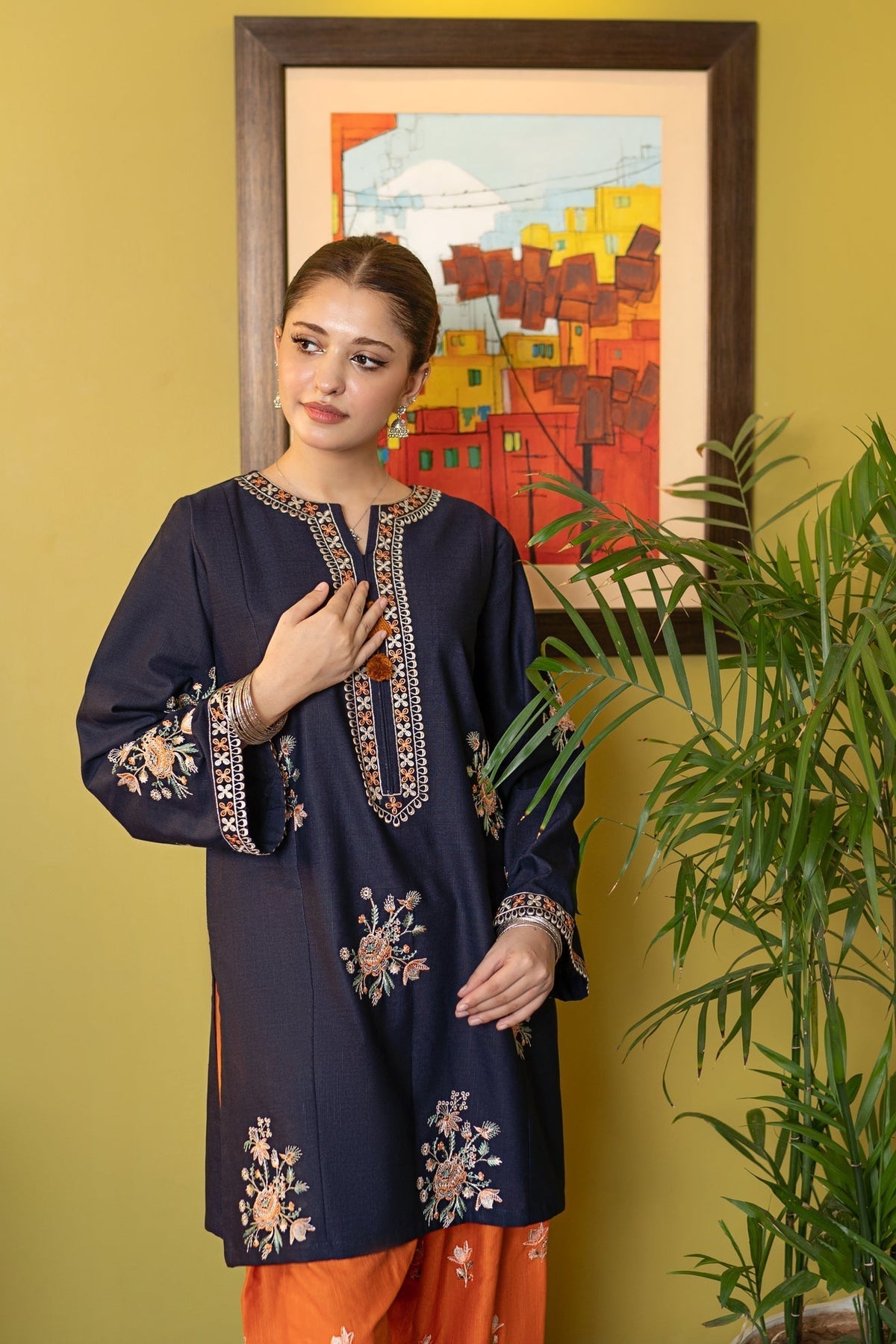 2 Piece - Unstitched Fully Embroidered Lawn Fabric