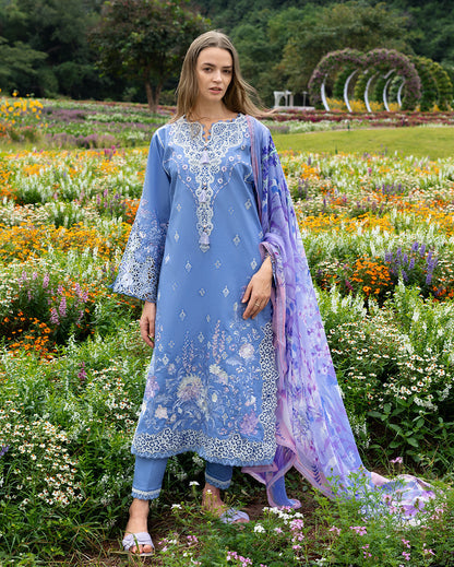 MS 2795-3 Piece - Unstitched Embroidered Lawn Fabric
