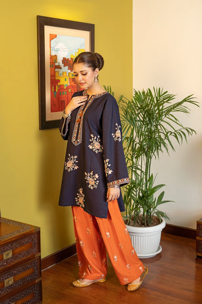 2 Piece - Unstitched Fully Embroidered Lawn Fabric