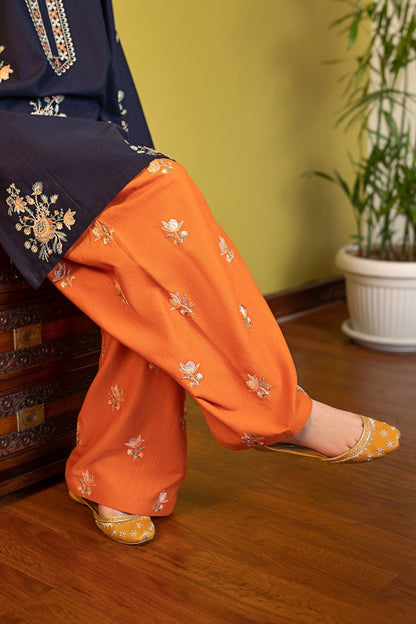 2 Piece - Unstitched Fully Embroidered Lawn Fabric