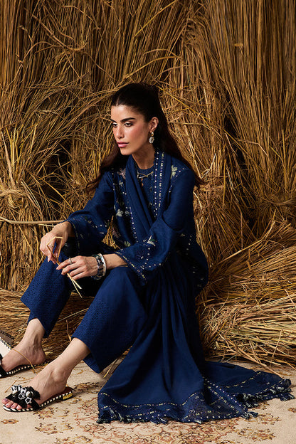 3 Piece - Unstitched Fully Embroidered Dhanak Fabric SP-985