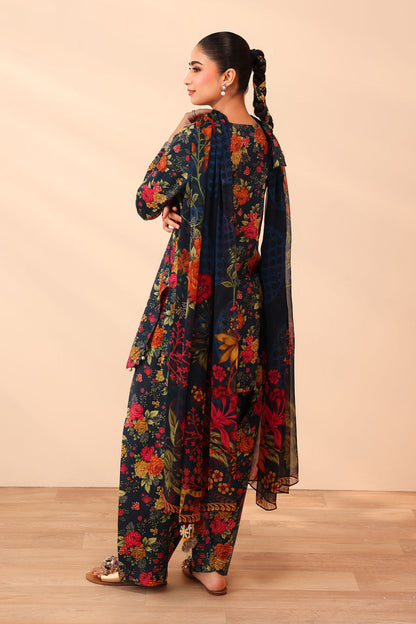 BQ-40-3 Piece - Unstitched Digital Printed Khaddar Fabric