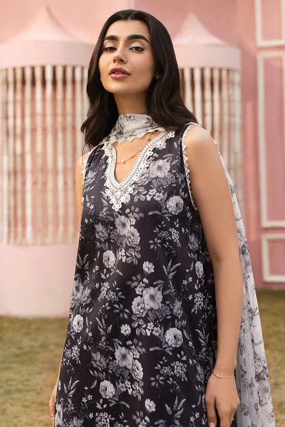 3 Piece - Unstitched Printed Lawn Fabric