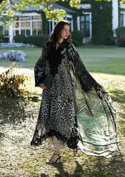 EL 204-3 Piece - Unstitched Printed Lawn Fabric