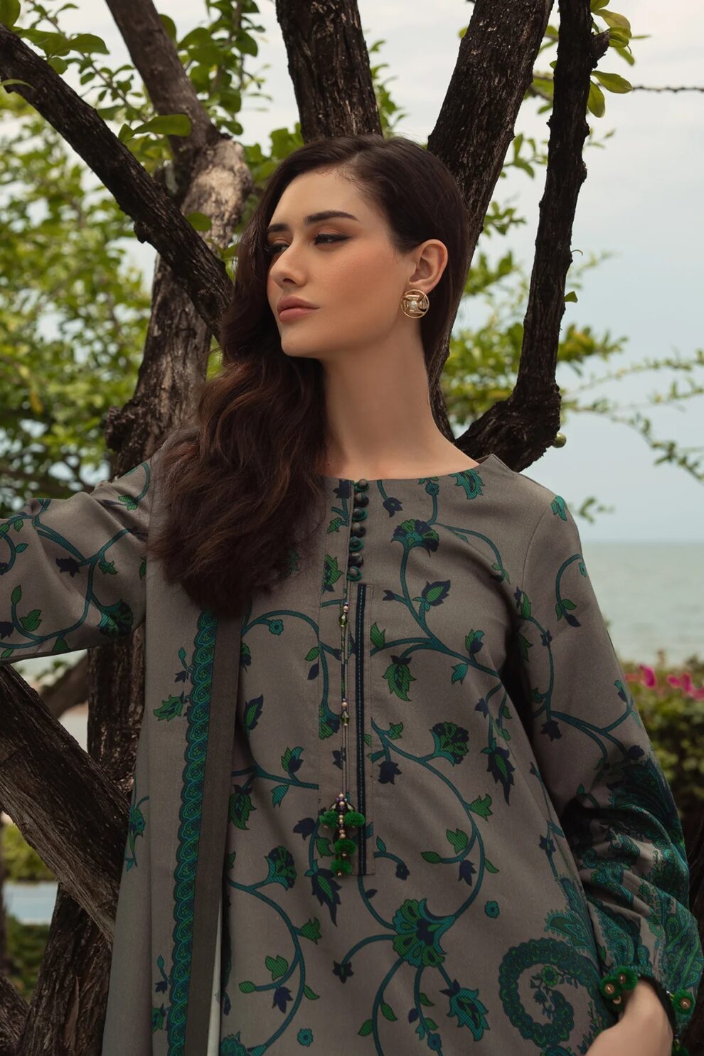 3 Piece - Unstitched Digital Printed Khaddar Fabric