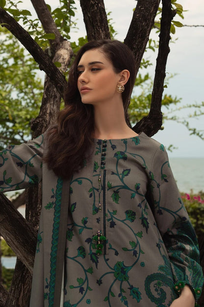 3 Piece - Unstitched Digital Printed Khaddar Fabric